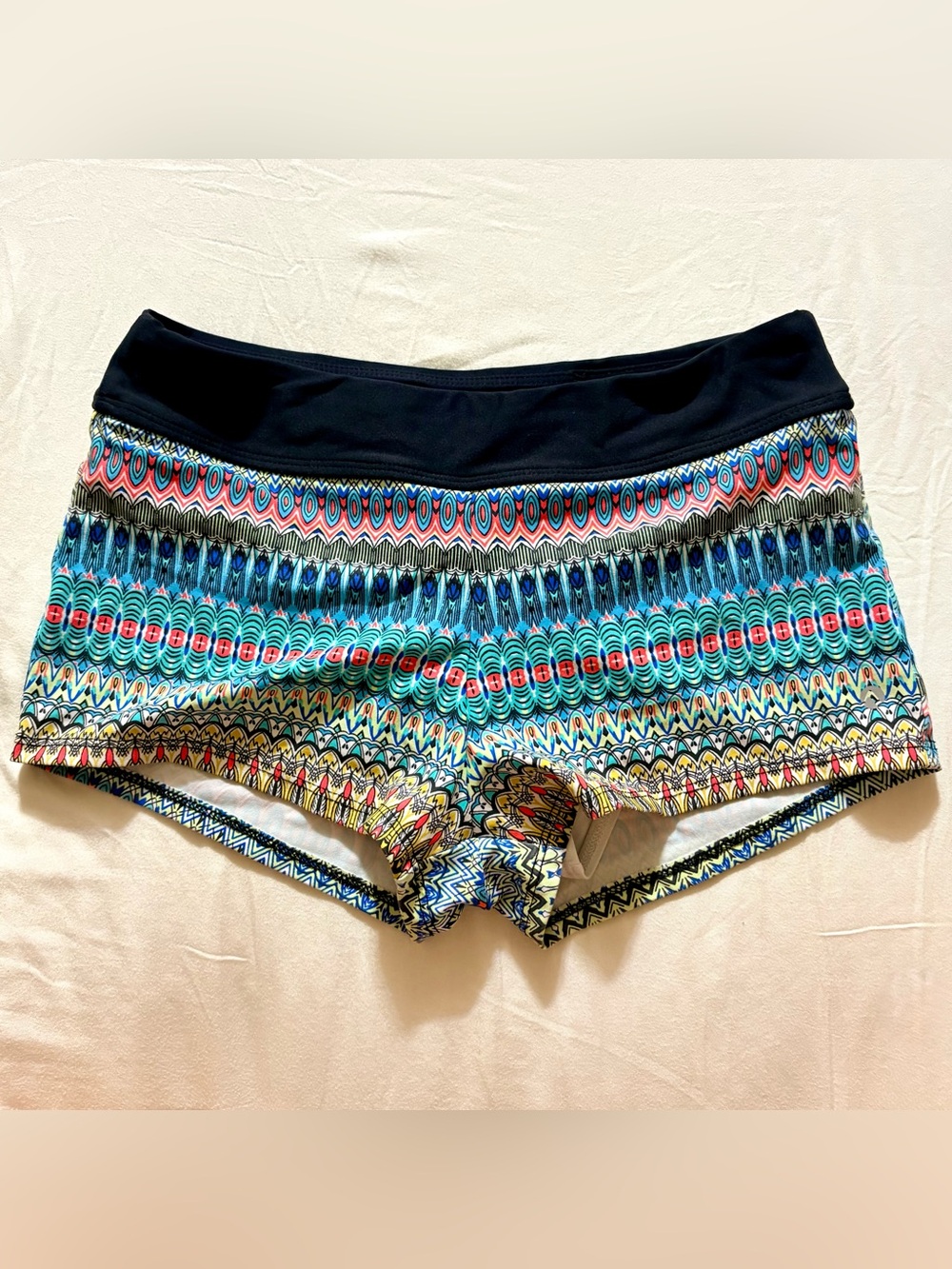 N for Next XS Fitted Colorful Swim Shorts Stretch Bikini Liner EUC Summer Ready